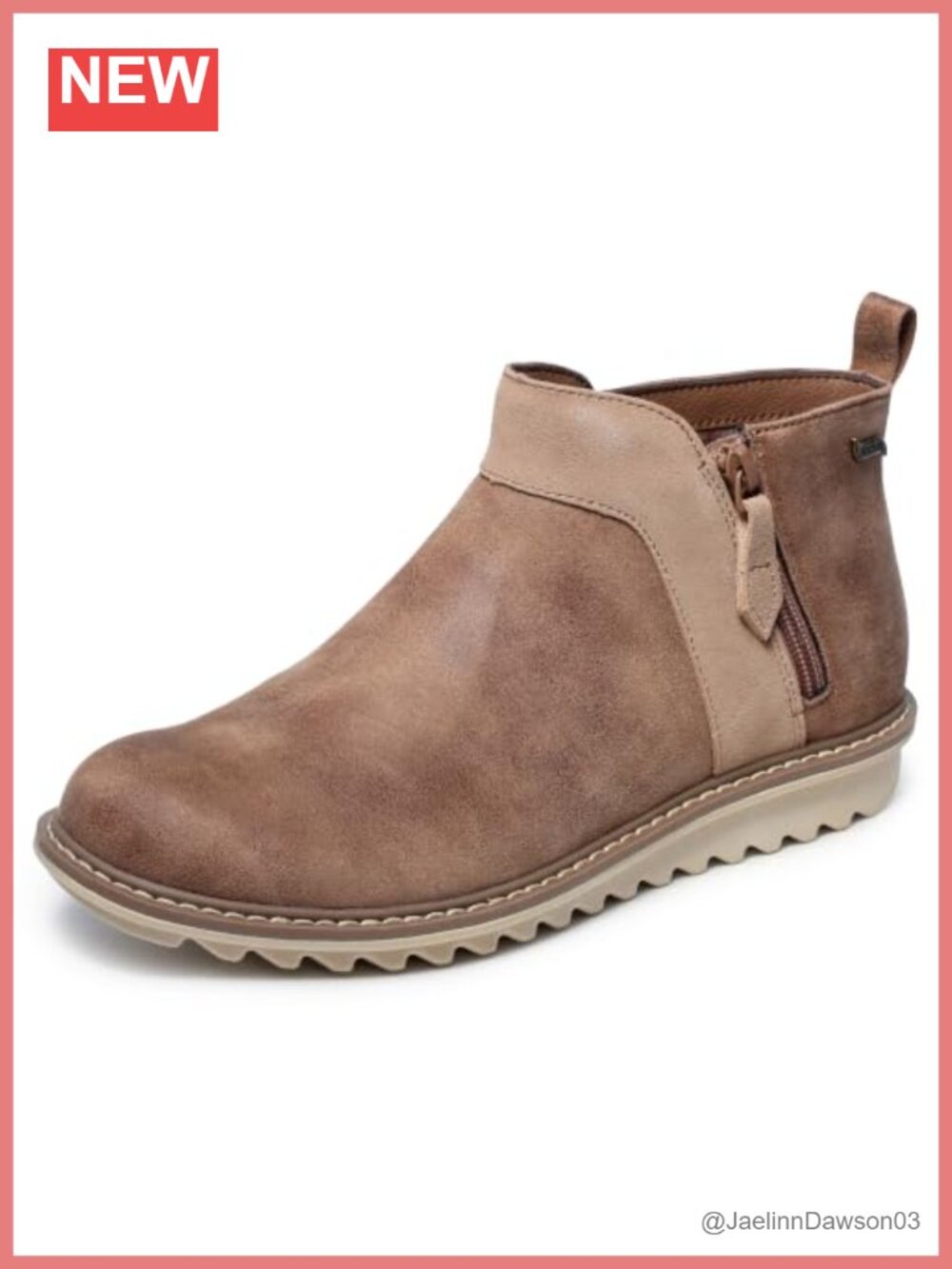 Women's Arch Fit Mojave Chelsea Boots Faux Leather Suede Side Zip